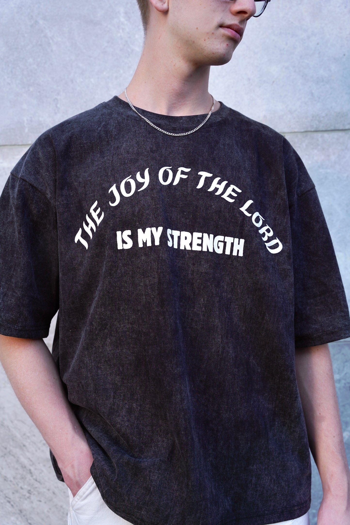 Oversized Joy T-shirts (AW Gray)